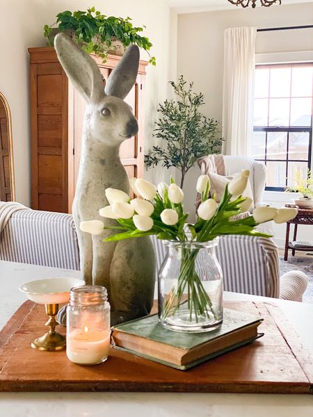 Spring bunny, concrete bunny, bunny figurines 

#LTKhome #LTKSeasonal