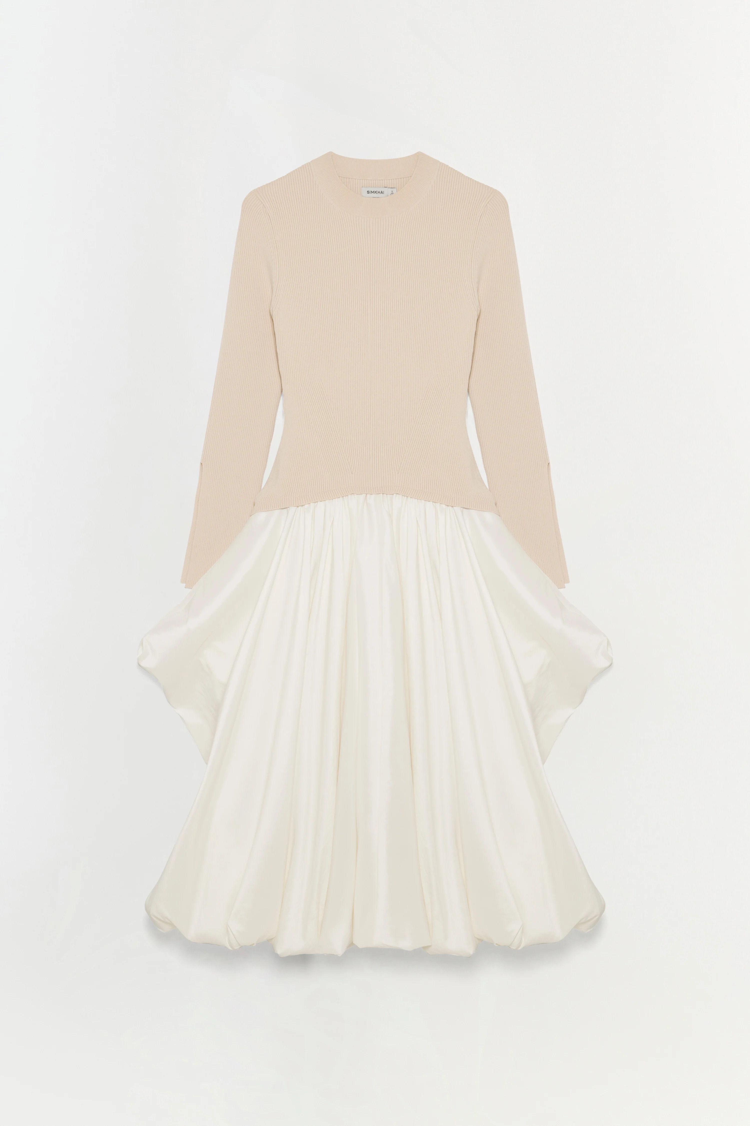 Kenlie Taffeta Knit Midi Dress | Simkhai