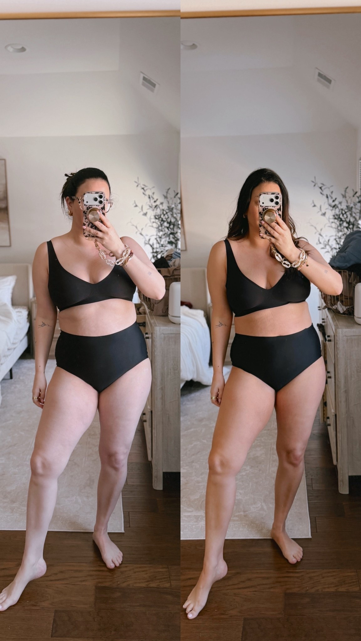 10 min self tanner!! Im shook at how well this worked.. this is the difference after 8 hours. Rinsed off in 10 mins then the color develops over the next 24 hrs.. 

NO SMELL & no streaks.. im obsessed

My code AMANDAROE gets you a free mitt with purchase 

#LTKBeauty #LTKgrwm #LTKselfcare