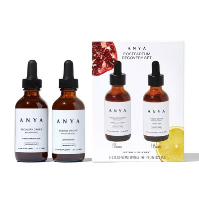 Anya Postpartum Recovery Set with Recovery and Energy Drops - 4 fl oz | Target
