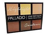 Palladio The Definer Contour + Highlight Palette Luminous 0.64 Ounce | Amazon (US)