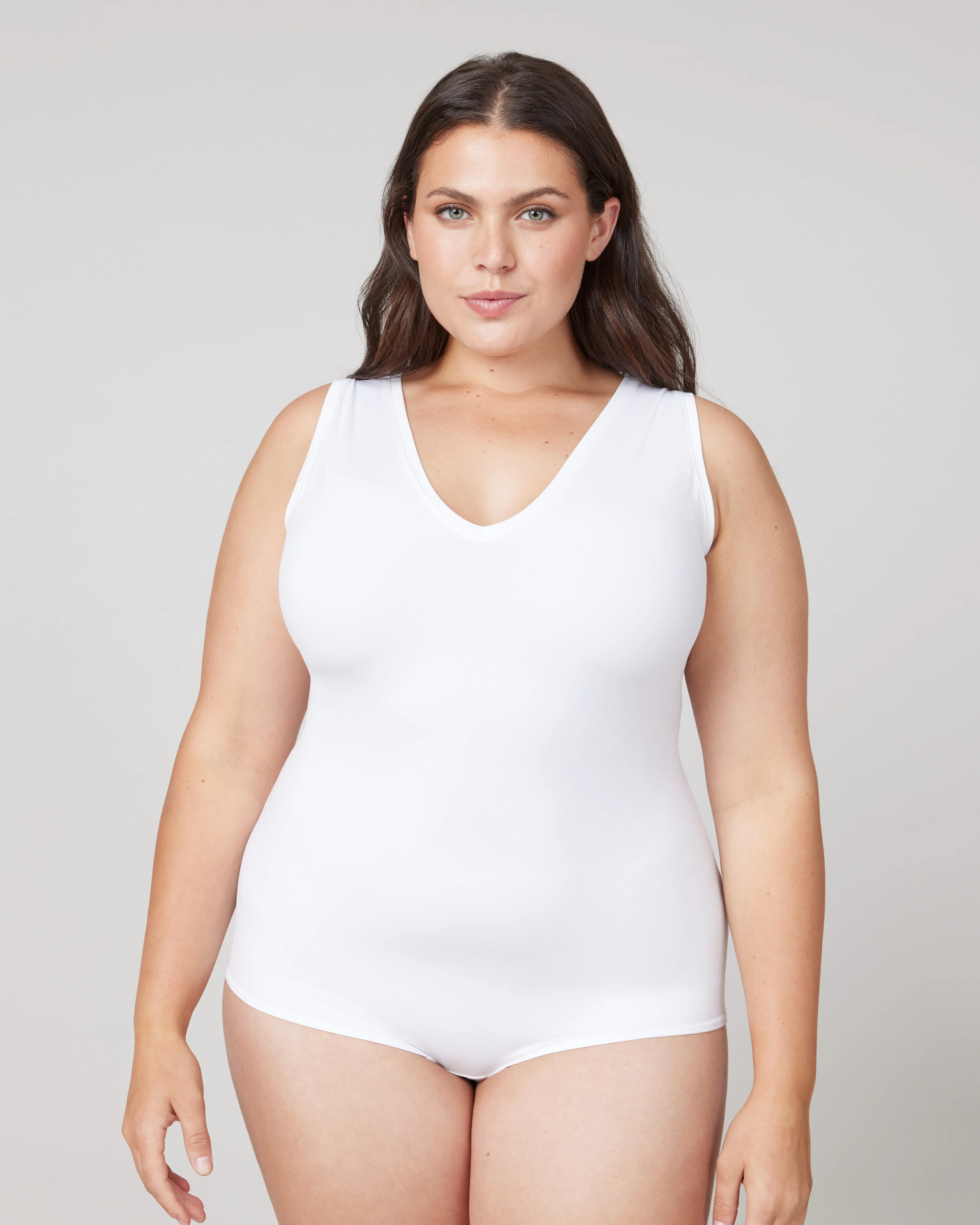 Suit Yourself V-Neck Tank Bodysuit | Spanx