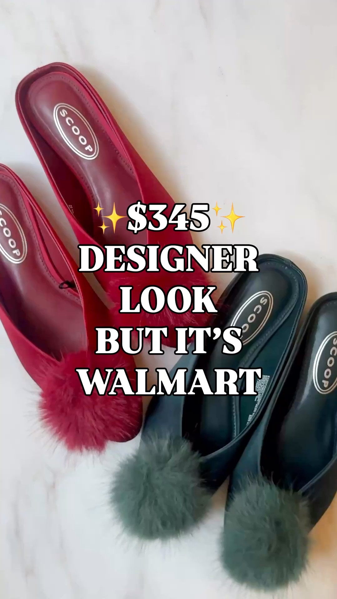 Simon Miller look for less | Walmart holiday shoes | pom pom mules | holiday party outfits

Y’all, I found the $345 Simon Miller pom pom mule look on Walmart. I ordered both colors, and these are every bit as fun in person. The oversized pom poms, the satin look, the green and maroon. This is my kind of holiday shoe.

I love a festive flat. Give me something with a little drama that I can slip on with a dress for a Christmas party or wear with jeans to dinner. These have that playful designer look, they feel really comfortable, and the quality looks good. I’m very happy to get all of that with a Walmart price tag.

A sizing note before you order: I’m a 6.5, but these didn’t come in my half size. I got a 6 in green and a 7 in maroon, and the 6 was the better fit. I’d go down if you’re between sizes.

Both colors just arrived from Scoop, and I’ve linked them below. If you love the Simon Miller pair but have no intention of spending $345 on pom pom mules, I found your holiday shoes.

Simon Miller Pom Pom Riad Mule look for less, Simon Miller inspired shoes, designer shoes look for less, Walmart shoes women, Scoop shoes, Walmart finds, Walmart style, pom pom mules, trendy mules women, satin look mules, embellished flats, holiday shoes for women, holiday party shoes, Christmas party shoes, holiday party flats, dressy flats women, festive flats, green mules, maroon mules, burgundy flats, holiday party outfits, Christmas outfits women, feminine holiday style, preppy holiday outfits, affordable statement shoes

#WalmartFinds #WalmartStyle #Scoop #LookForLess #HolidayShoes #HolidayOutfits #LTKSeasonal #LTKStyleTip #LTKHoliday #LTKWorkwear #LTKParties #LTKOver40