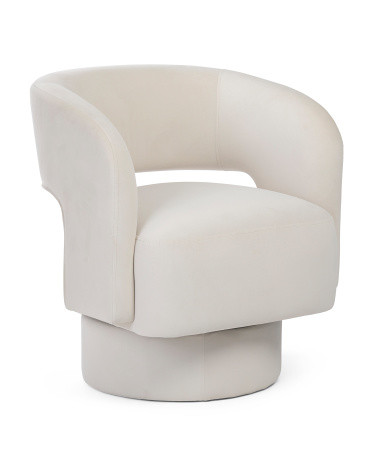 Sutton Velvet Swivel Chair | TJ Maxx
