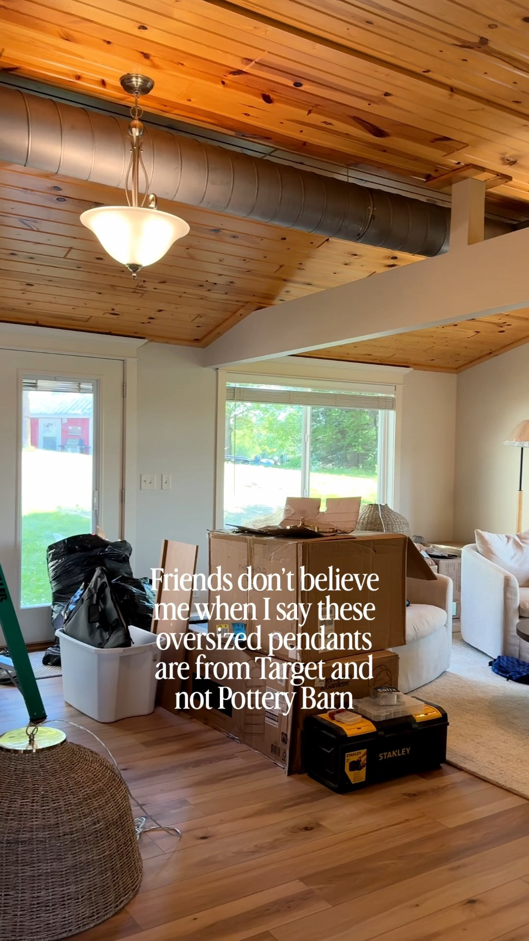 So happy I took a chance on these oversized woven pendants from Target! They truly look and feel like Pottery Barn but the price is so good. These are huge at 27” wide so make sure you measure but I personally love the oversized look 😍

There is a woven piece that can be included as part of the chain. We excluded that due to our shorter ceiling height. So if you see that in the stock image and not in our home, that’s why!

#targethome #potterybarnstyle #boujeeonabudget

#LTKHome