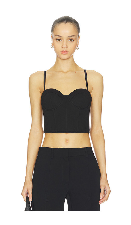 fleur du mal Terry Cropped Hamptons Top in Black. Size M | Revolve Clothing (Global)