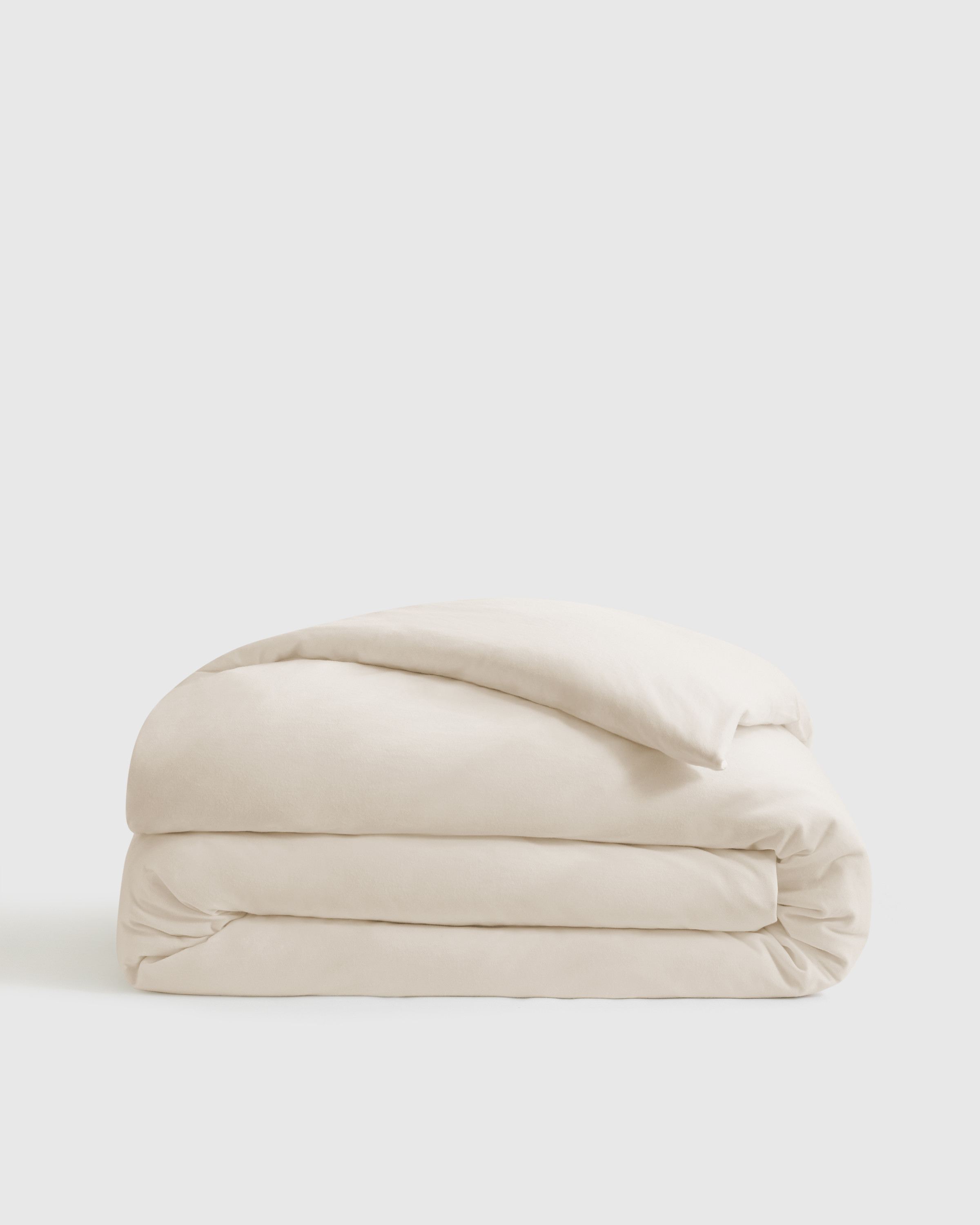 Quince | Organic Jersey Duvet Cover in Natural, Size Twin, Cotton | Quince