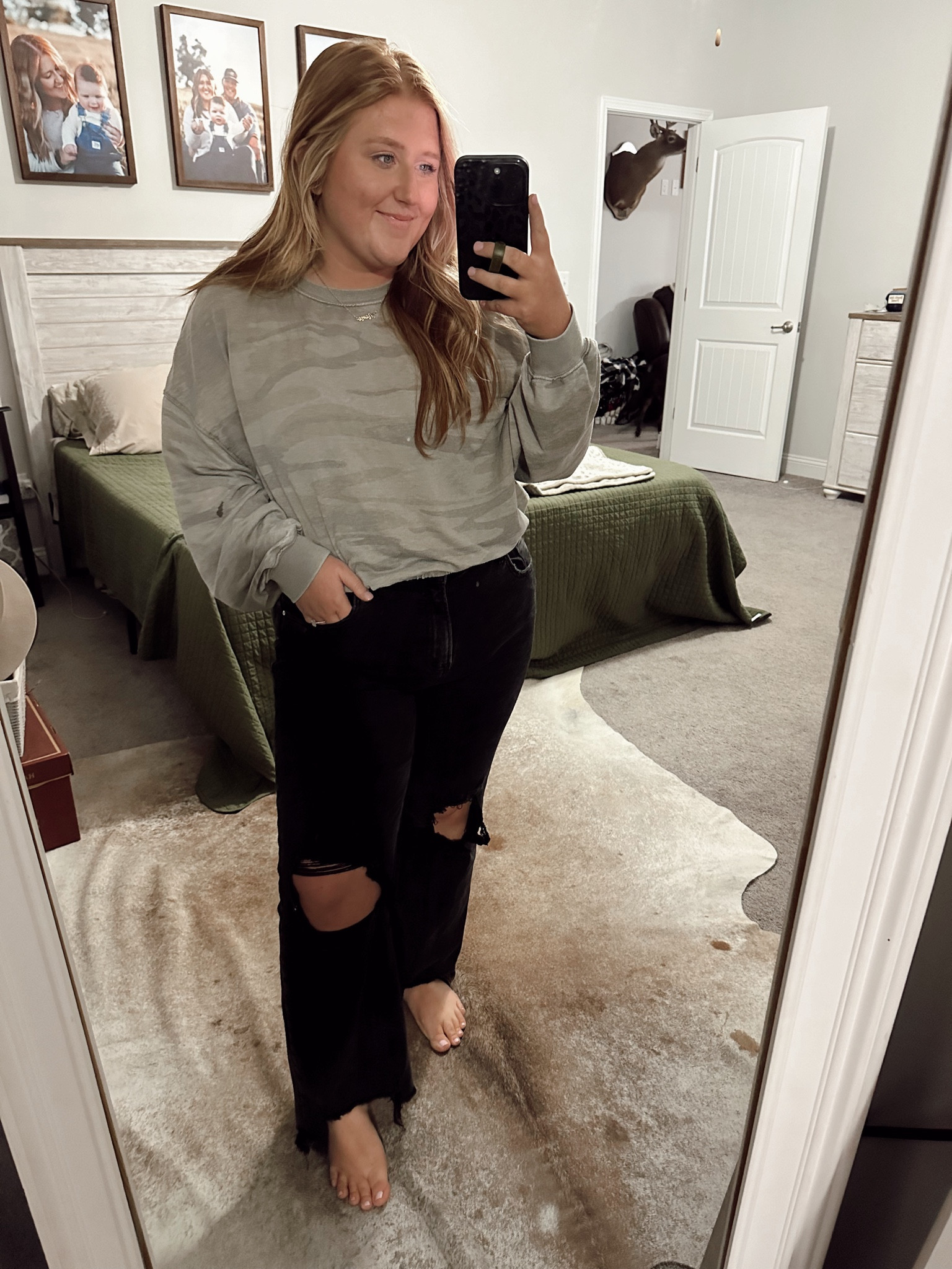 A comfy fit that looks put together still! Linking these exact jeans and them in another color I also have!  

#LTKmidsize #LTKfindsunder100