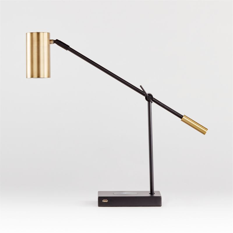 Adrian Charging Table Lamp + Reviews | Crate & Barrel | Crate & Barrel