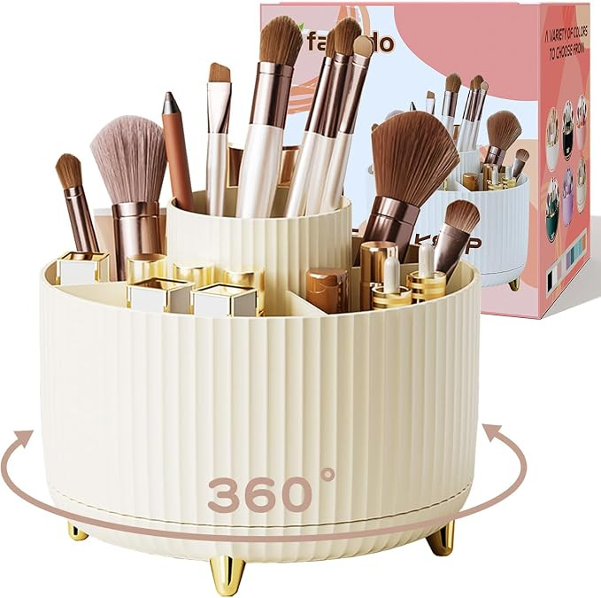 360° Rotate Makeup Brush Holder Organizer, Makeup Organizers Countertop, Makeup organization and... | Amazon (US)
