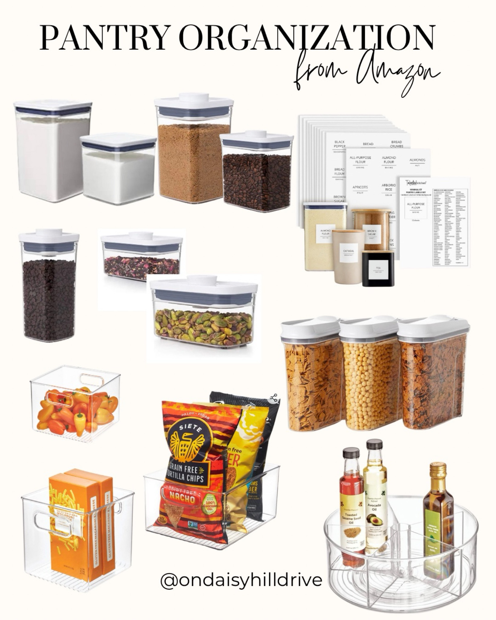 Pantry organization, food storage, amazon finds, cooking essentials, kitchen organization, plastic food bins, pantry container labels, baking essentials

#LTKHome