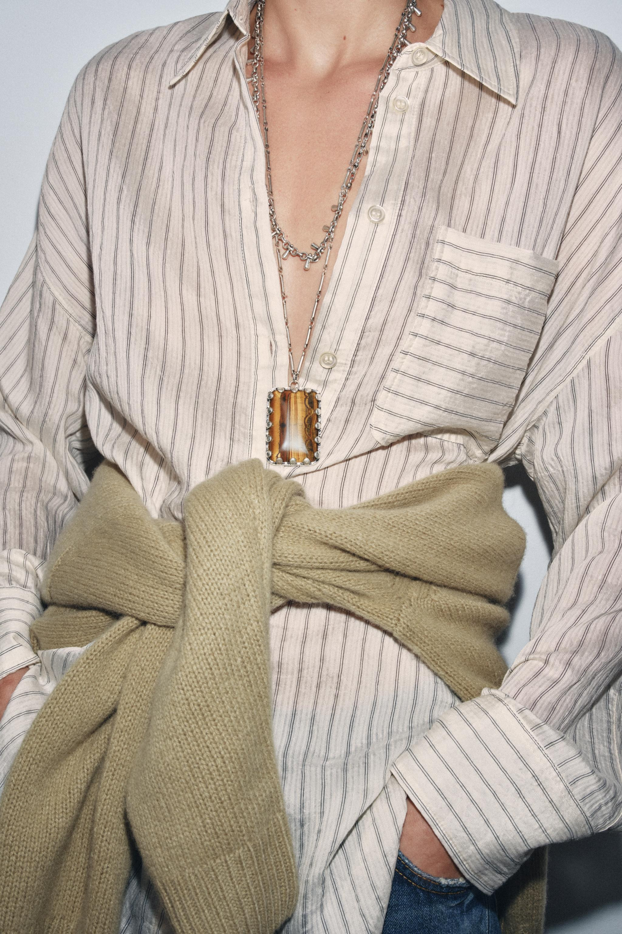 PACK OF 2 LINK AND STONE NECKLACES | Zara US