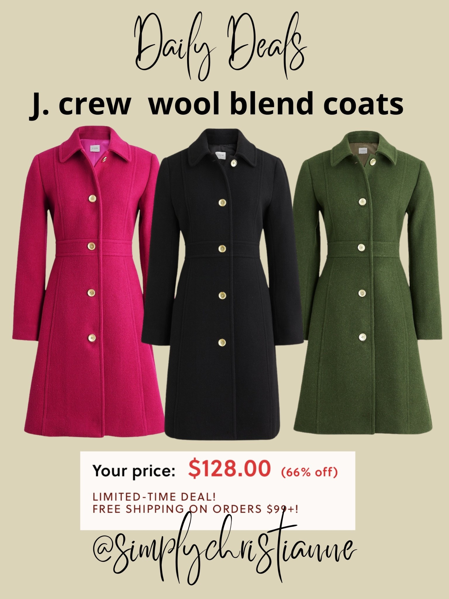 Jcrew coat sale, gift idea for her 

#LTKSeasonal #LTKSaleAlert #LTKGiftGuide
