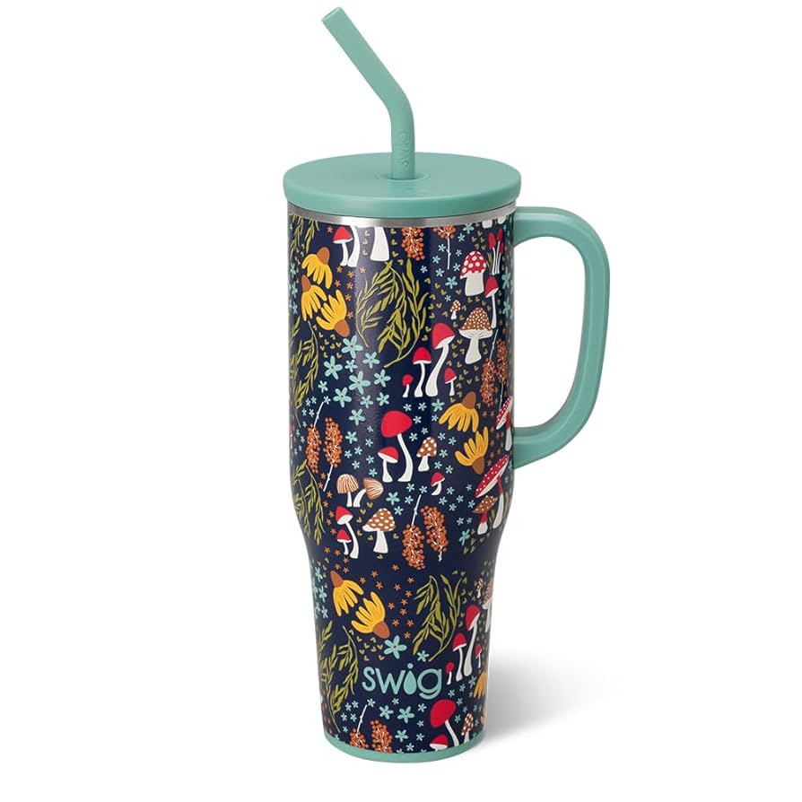 Swig Life 40oz Mega Mug, 40oz Tumbler with Handle and Straw, Extra Large Insulated Tumblers, Cup ... | Amazon (US)