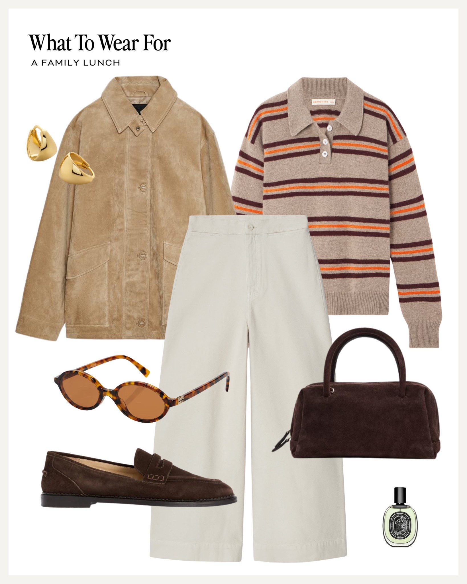 Trending: the striped polo

Suede jacket / autumn outfit / white jeans /  casual style / what to wear for 

#LTKstyletip #LTKautumn