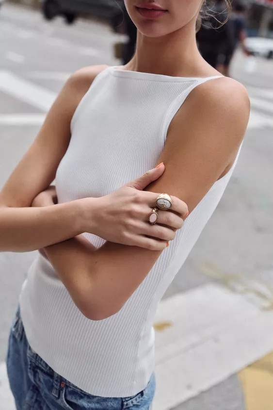 3-PACK OF STONE RINGS | Zara US