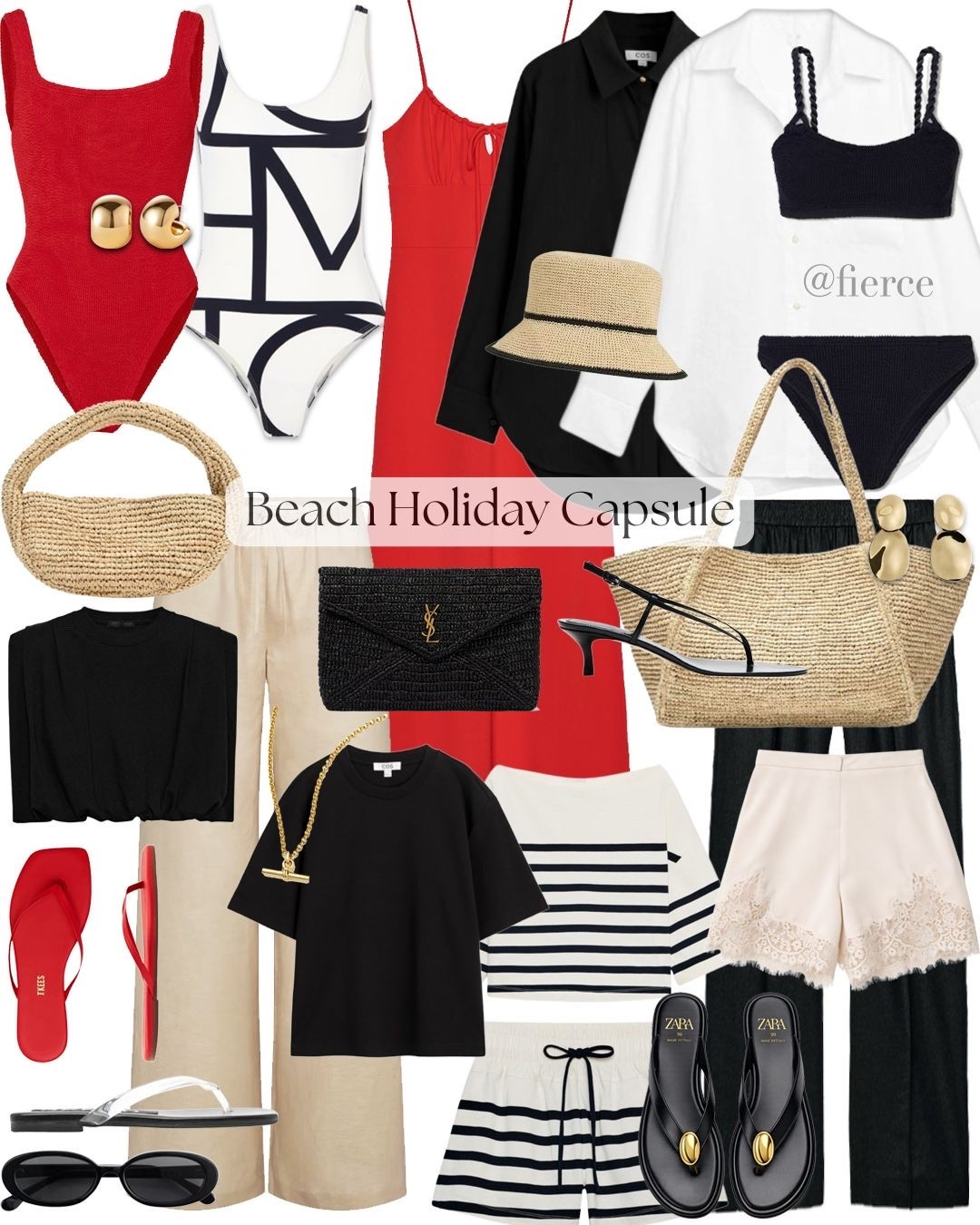 Beach holiday capsule 

Red swimsuit Toteme swimsuit red beach summer dress satin lace shorts mini raffia bag raffia tote bag raffia bucket hat resort wear beach holiday

#LTKuk #LTKsummer #LTKswimwear