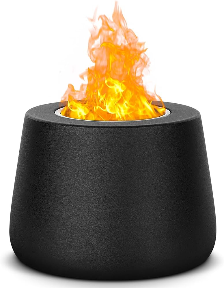Indoor Tabletop Fire Pit Bowl - Portable Personal Table Top Small Mini Rubbing Alcohol Round Cast... | Amazon (US)