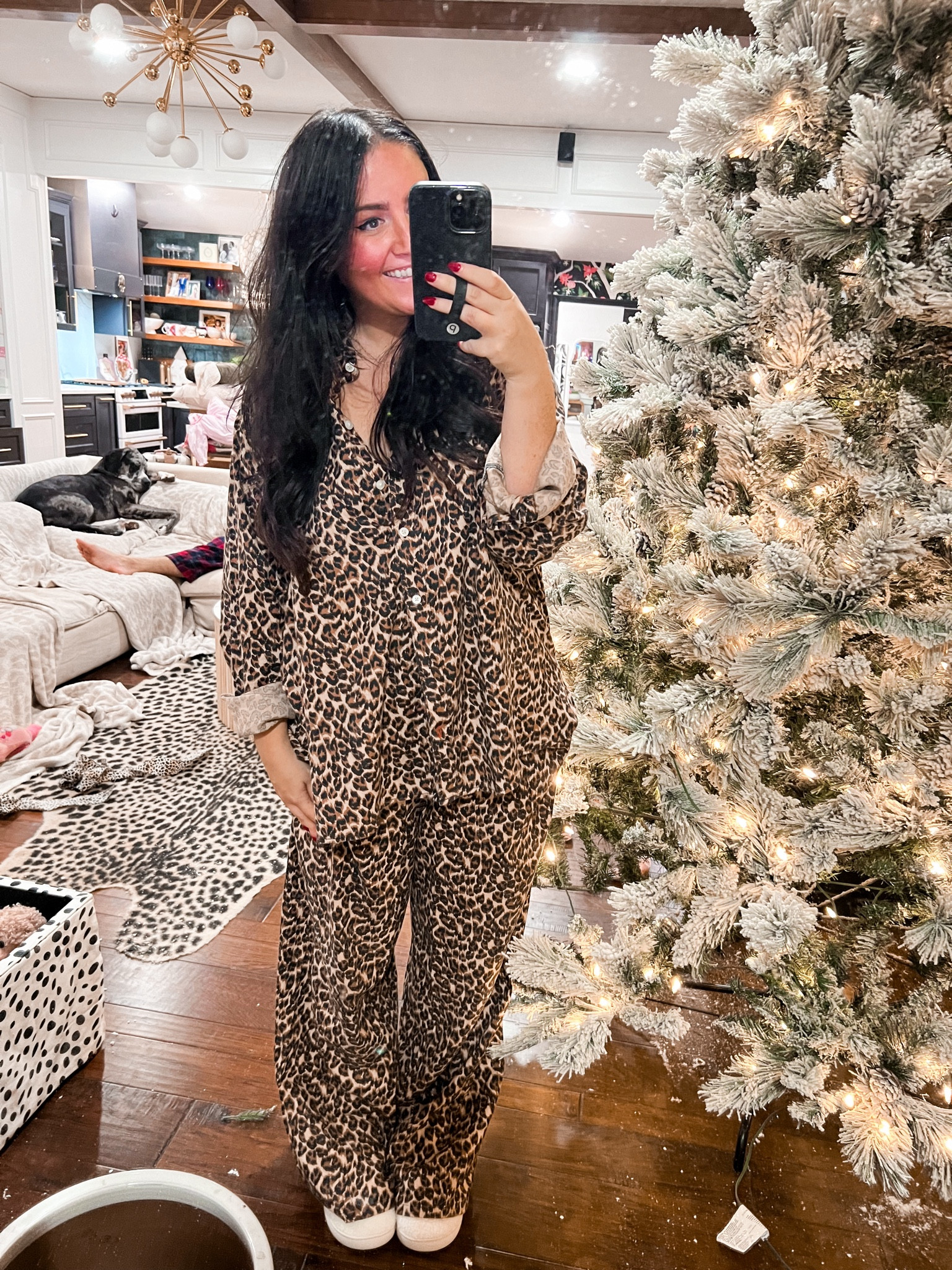 Leopard pajamas Christmas holiday new mom cozy comfy 

#LTKHoliday #LTKFindsUnder50 #LTKSeasonal