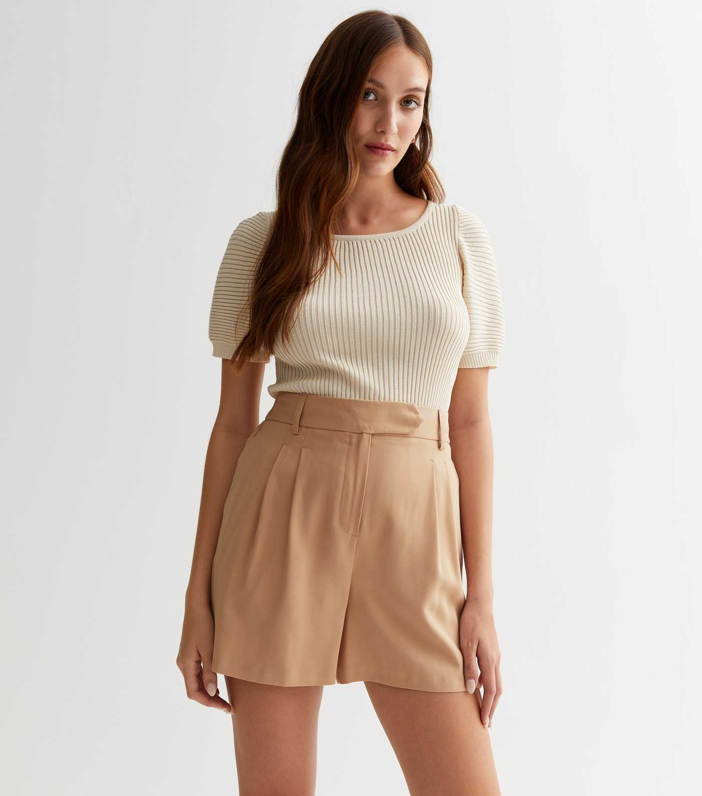 Camel High Waist Tailored Shorts
						
						Add to Saved Items
						Remove from Saved Items | New Look (UK)