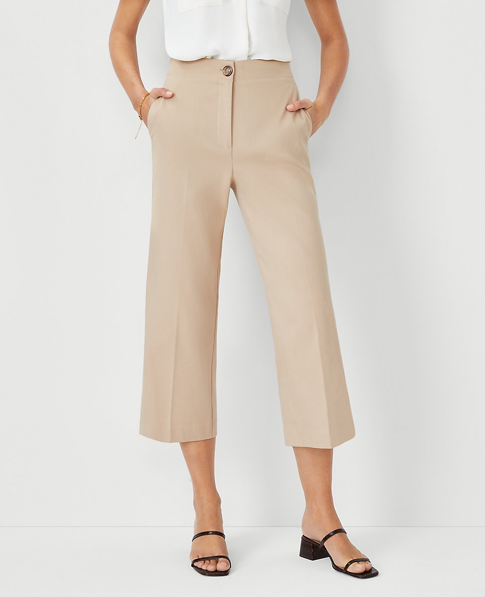 The Petite Kate Wide Leg Crop Pant | Ann Taylor (US)
