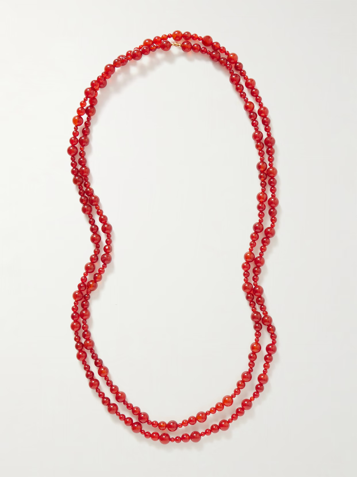 Jennifer Behr - Veda Gold-tone Carnelian Necklace - Red | NET-A-PORTER (US)
