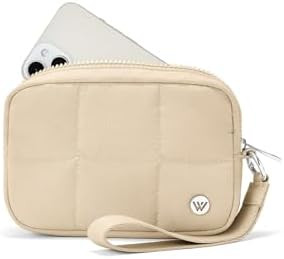 WESTBRONCO Puffer Wristlet Wallets for Women RFID Nylon Wallet with Zipper Quilted Purse for Trav... | Amazon (US)