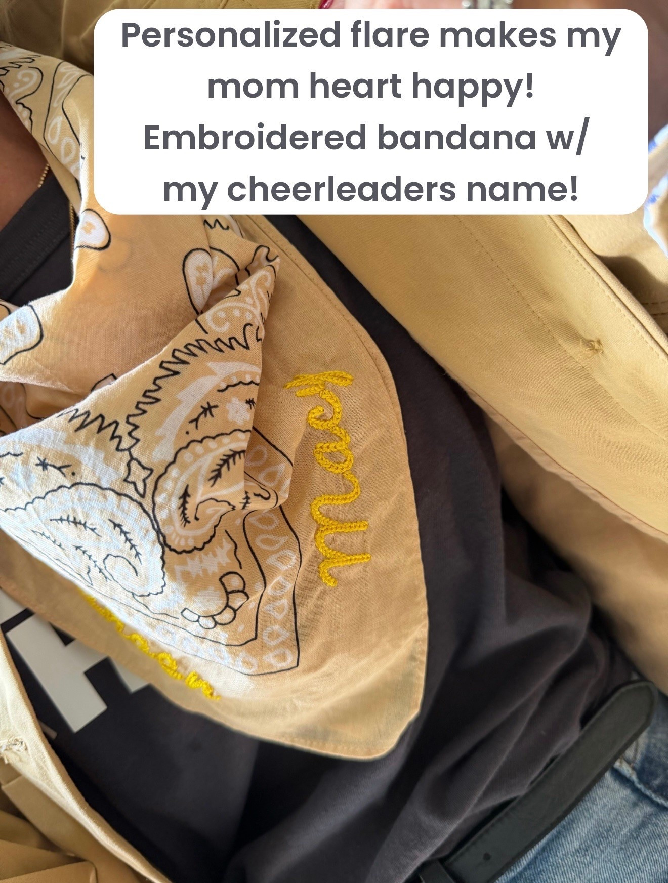 i love this etsy find!  A personalized bandana so fun for a mom rooting for her kids team!  Tailgate style

#LTKmomlife #LTKootd #LTKdayinmylife
