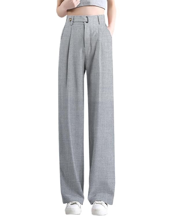 Betusline Women's Wide Leg Pants Business Casual Straight Office Trousers for Women, X-Small-3X-L... | Amazon (US)