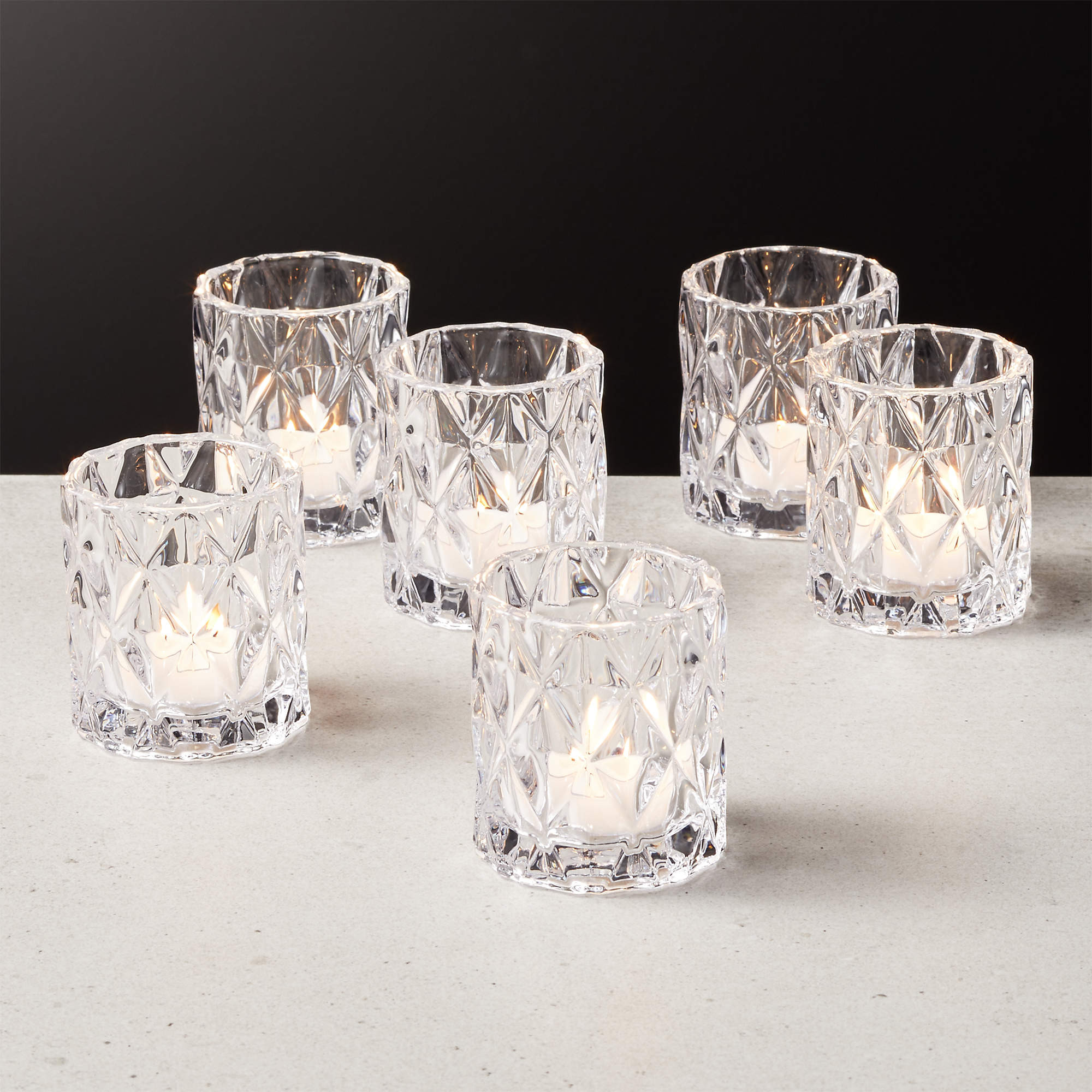 Betty Glass Modern Votive Candle Holder + Reviews | CB2 | CB2