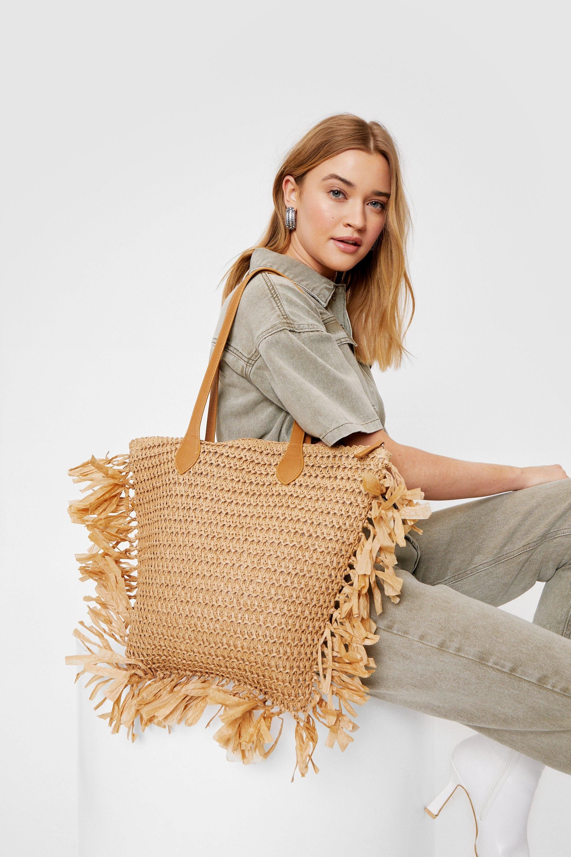 WANT Woven Fringe Tote Bag | NastyGal (UK, IE)