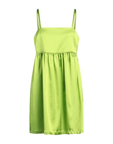 Semicouture Woman Mini dress Lime green Size 4 Acetate, Polyamide, Elastane | YOOX (US)