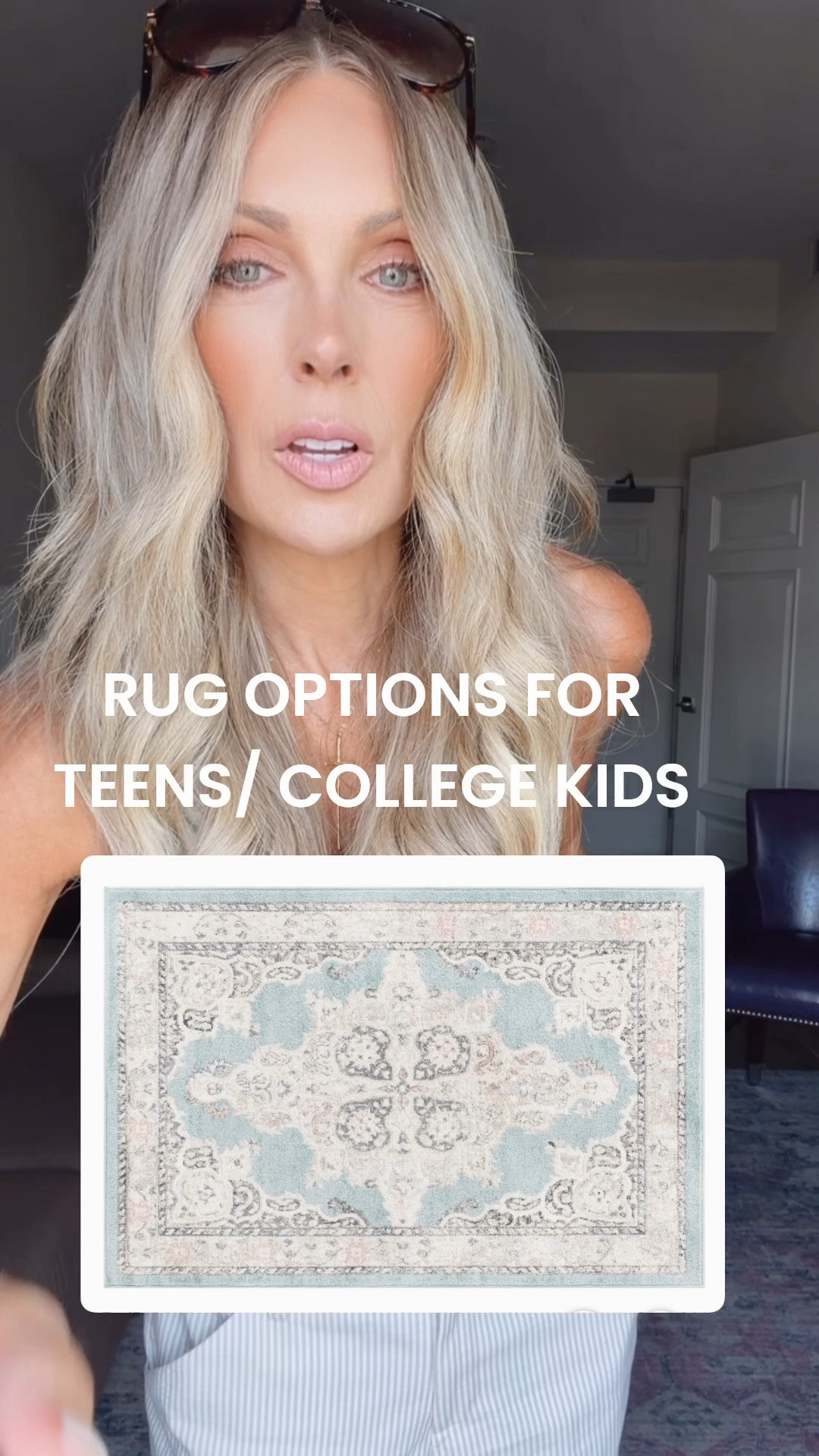 Just a few rug options for the young adults or teens. I love this boho / coastal inspired rug but more options below.