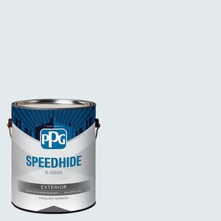 1 gal. PPG1155-1 Summer Shower Satin Exterior Paint | The Home Depot