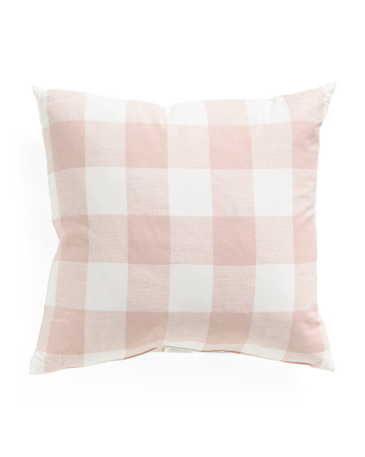Made In Usa 22x22 Checkered Pillow | TJ Maxx