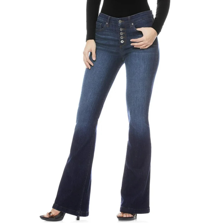 Sofia Jeans by Sofia Vergara Women's Melisa Flare High Waist Stretch Jeans | Walmart (US)