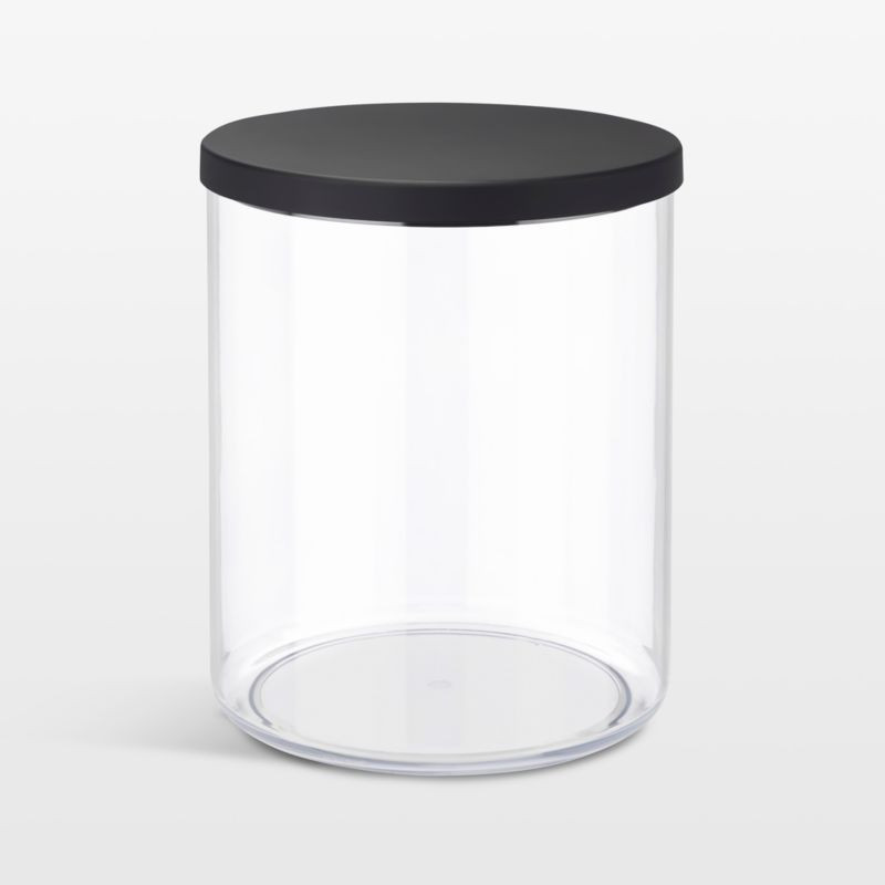 NeatMethod XL Clear Canister with Black Lid + Reviews | Crate & Barrel | Crate & Barrel