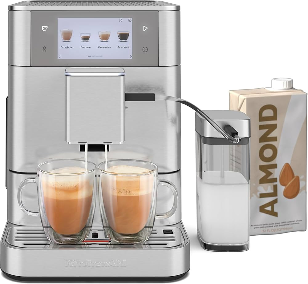 KitchenAid Fully Automatic Espresso Machine KF8 with Milk Attachment & Plant Based Milk Options, ... | Amazon (US)