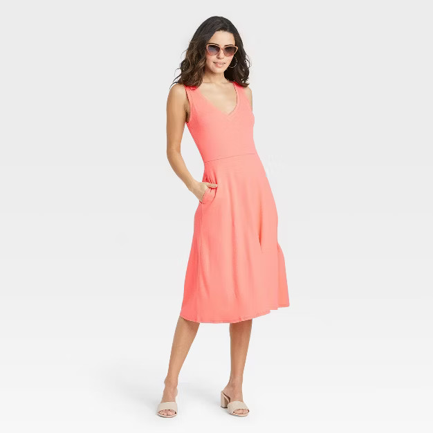 Women's Sleeveless Rib Knit Ballet Dress - A New Day™ | Target