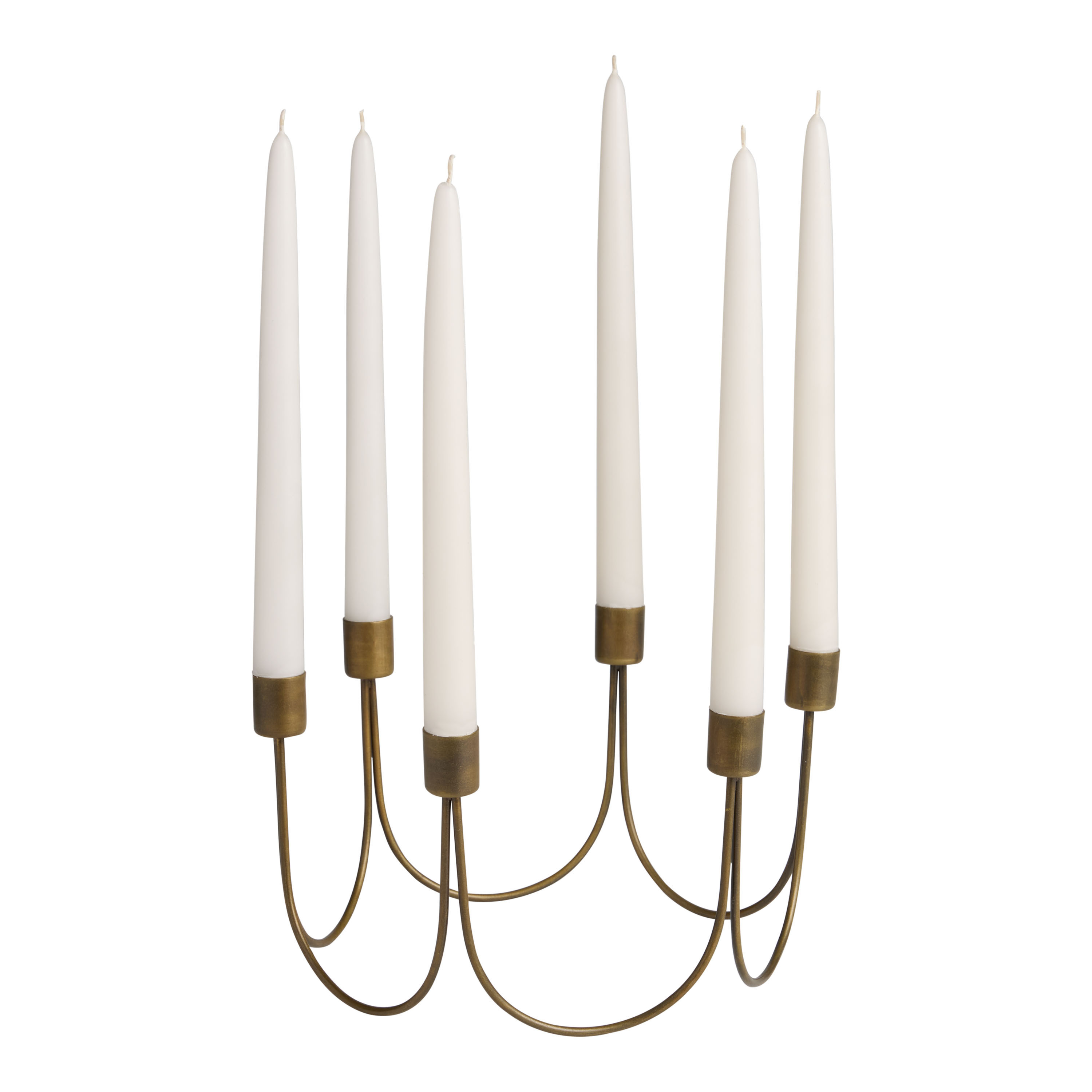 Antique Gold 6 Taper Candle Holder Centerpiece | World Market