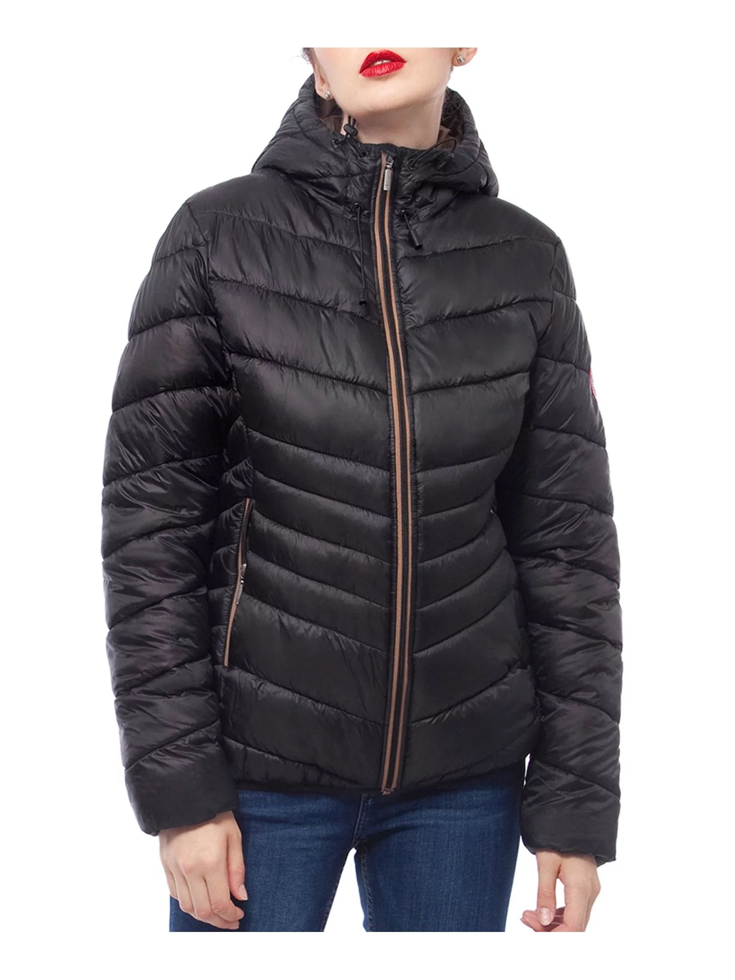 Rokka&Rolla Women's Light Puffer Jacket Coat, up to 2XL | Walmart (US)