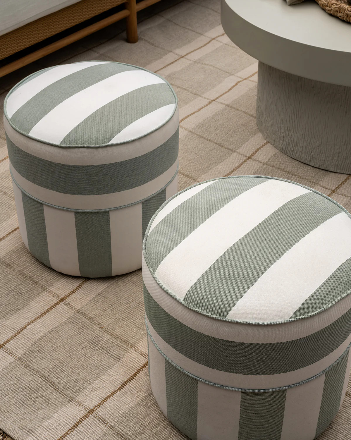 Haviland Striped Ottoman | McGee & Co. (US)