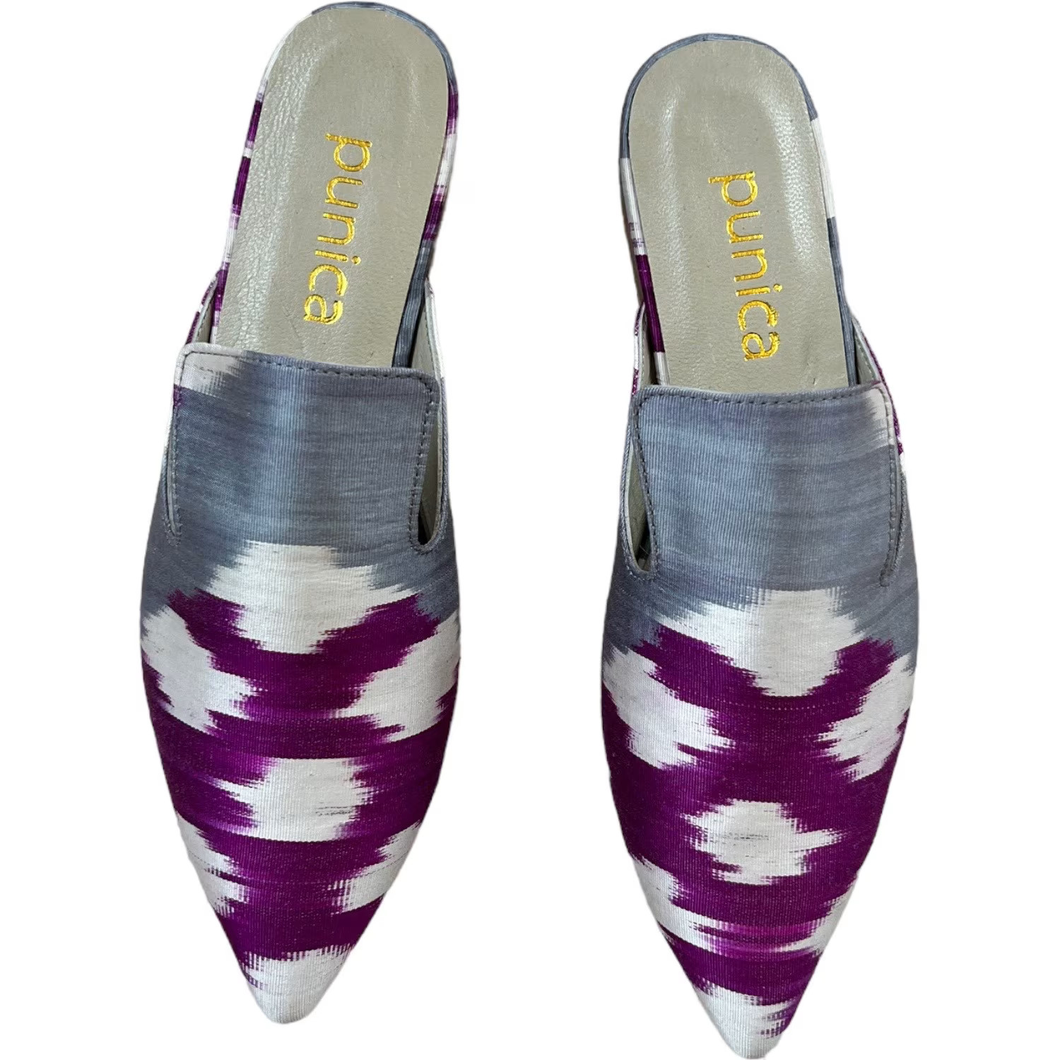 Silk Ikat Mules | Wolf & Badger (US)