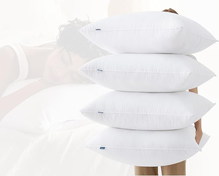 Bedsure Pillows Standard Size Set of 4 - Hotel Collection Bed Pillows for Sleeping, with Down Alt... | Amazon (US)