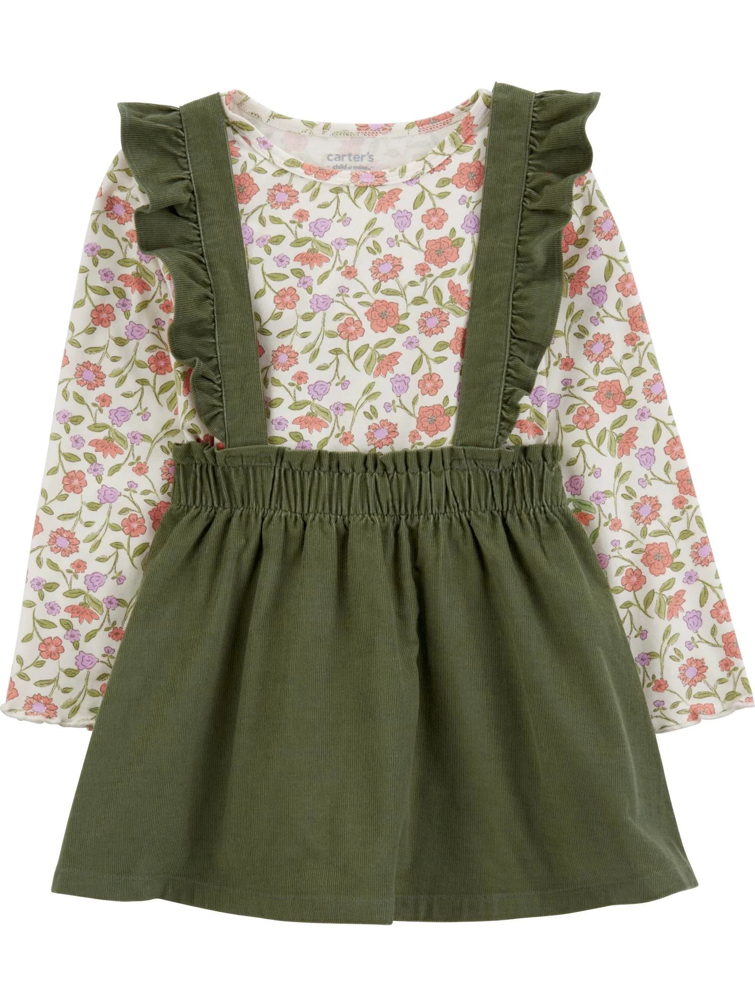 Carter's Child of Mine Toddler Girl Dress, 2-Piece, Sizes 12M-5T | Walmart (US)