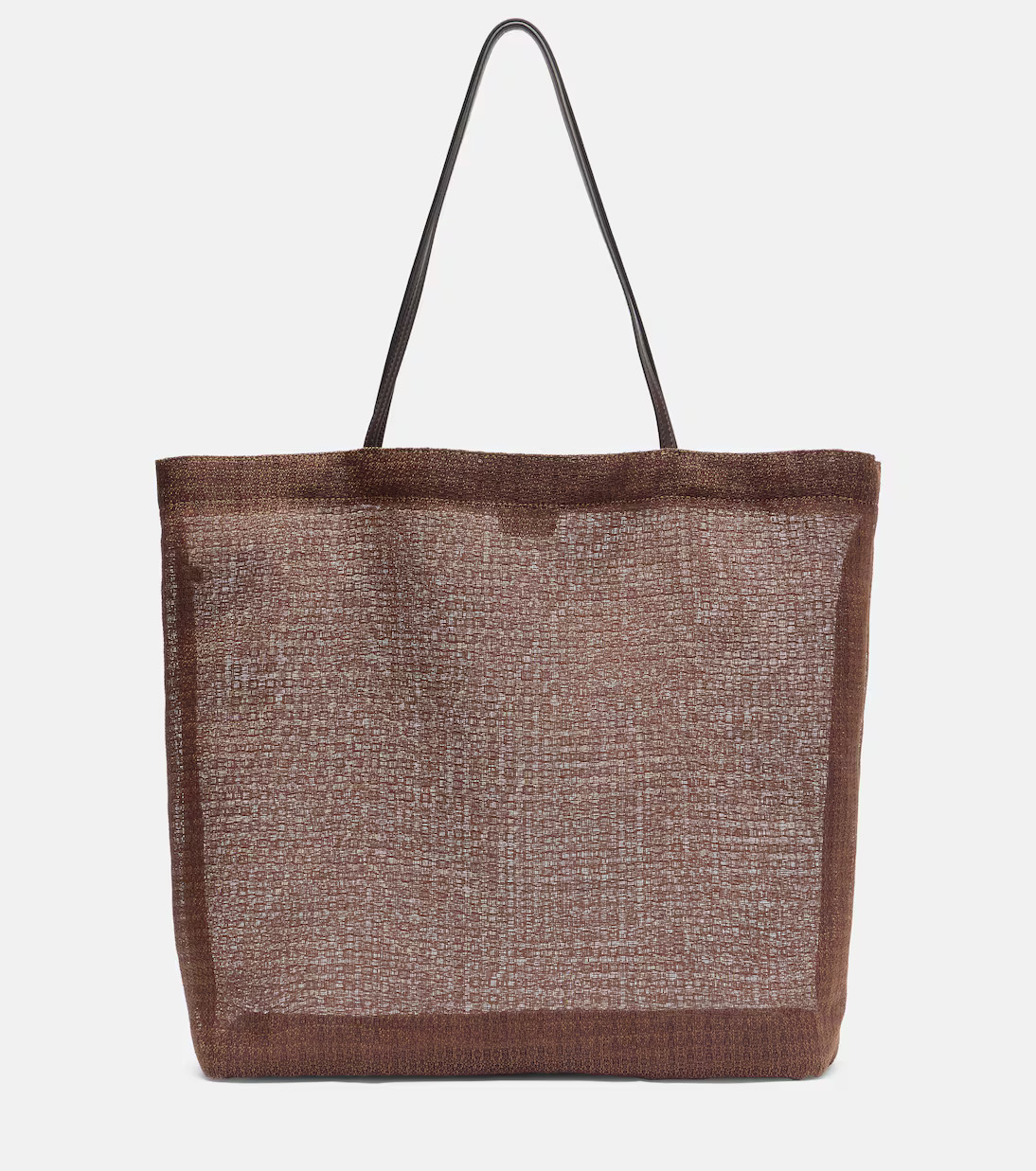Barn leather-trimmed mesh tote bag | Mytheresa (US/CA)