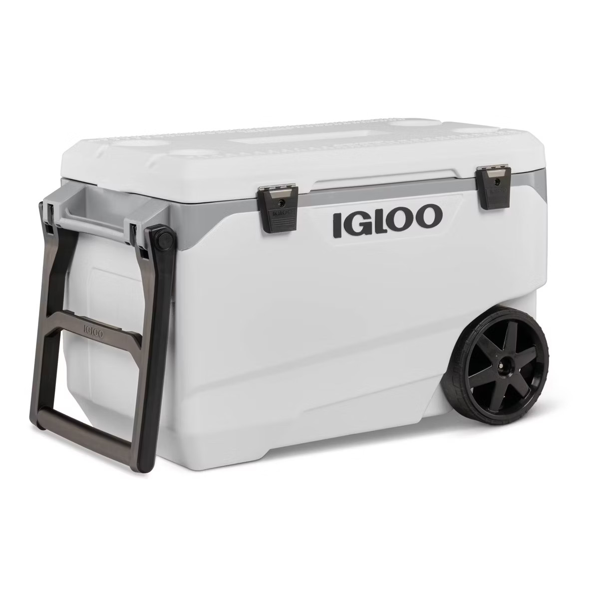 Igloo Latitude 137 Cans 90 Quart Rolling Cooler - White: Polyethylene, Tow Handle | Target