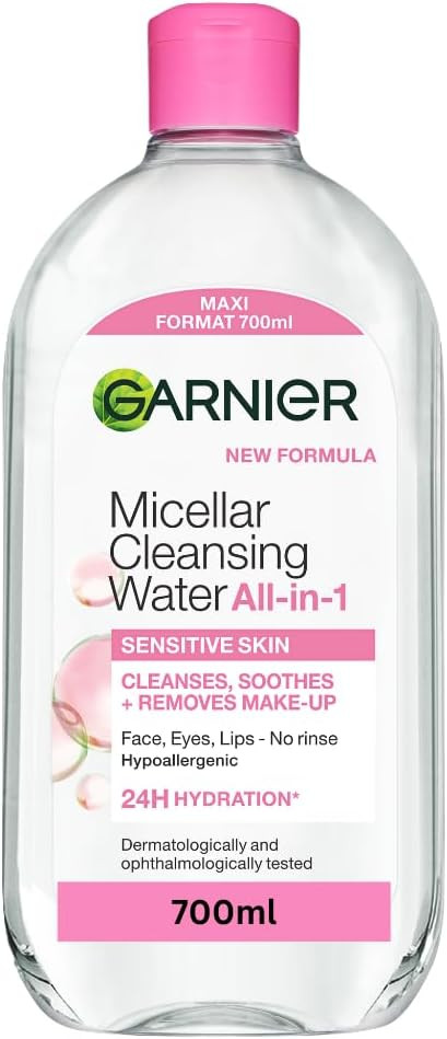 Garnier Micellar Water 700ml, All-in-One Face Cleanser & Makeup Remover | Amazon (UK)