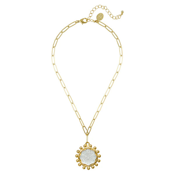 Malta 1976 Mixed Metal Paperclip Necklace | Susan Shaw
