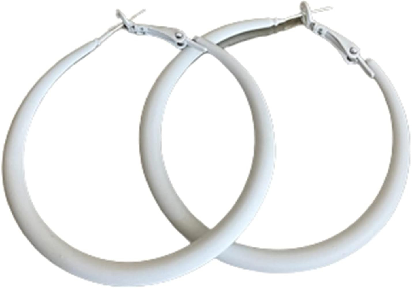 Colorful Matte Hoop Earrings 80s Hoop Earring Retro Earrings Neon Earrings Bright Fluorescence Ro... | Amazon (US)